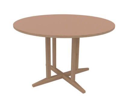 Table Soline piètement à dégagement latéral - Ø 120 CM